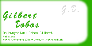 gilbert dobos business card